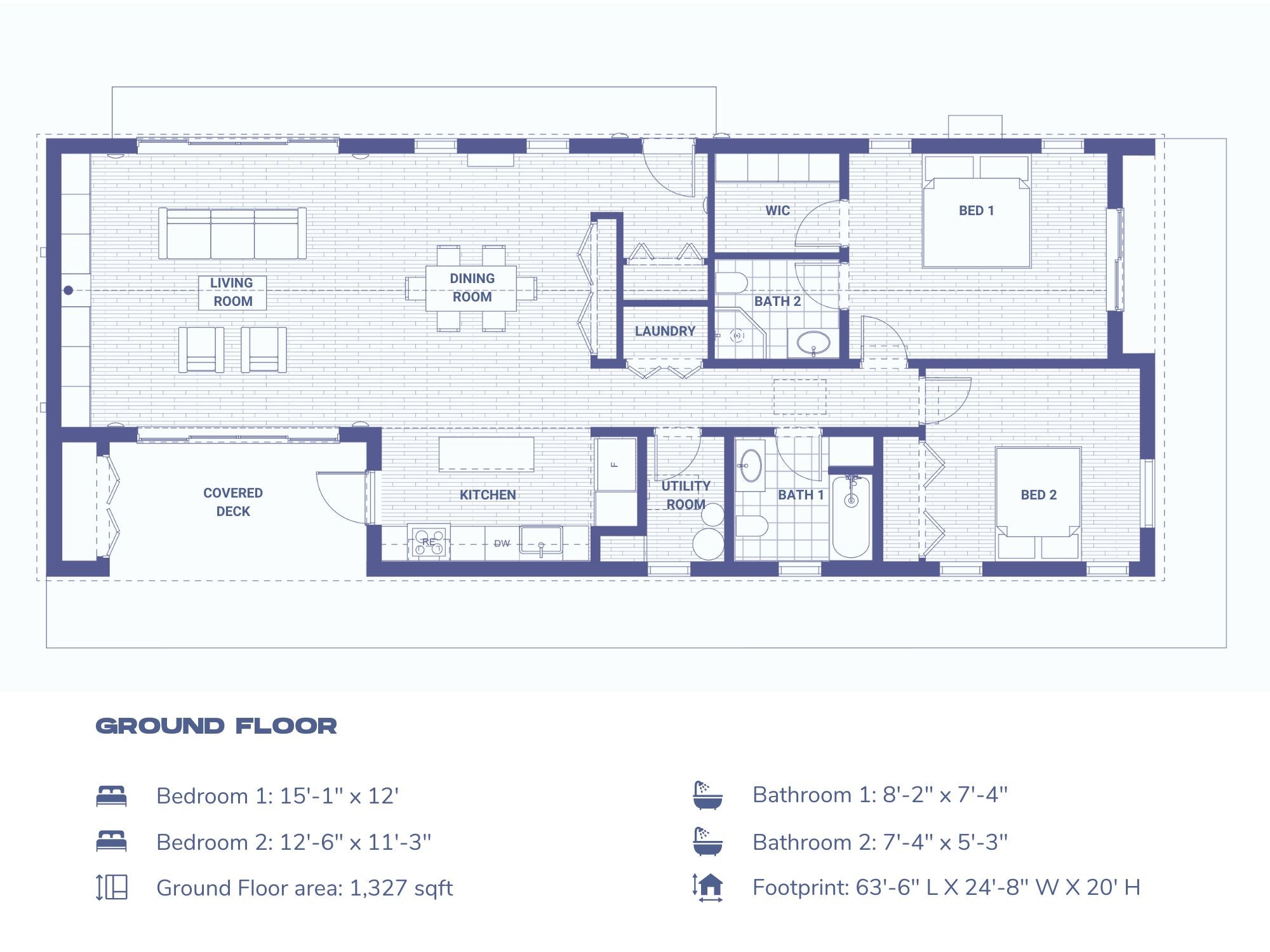 2 Bedroom Large House