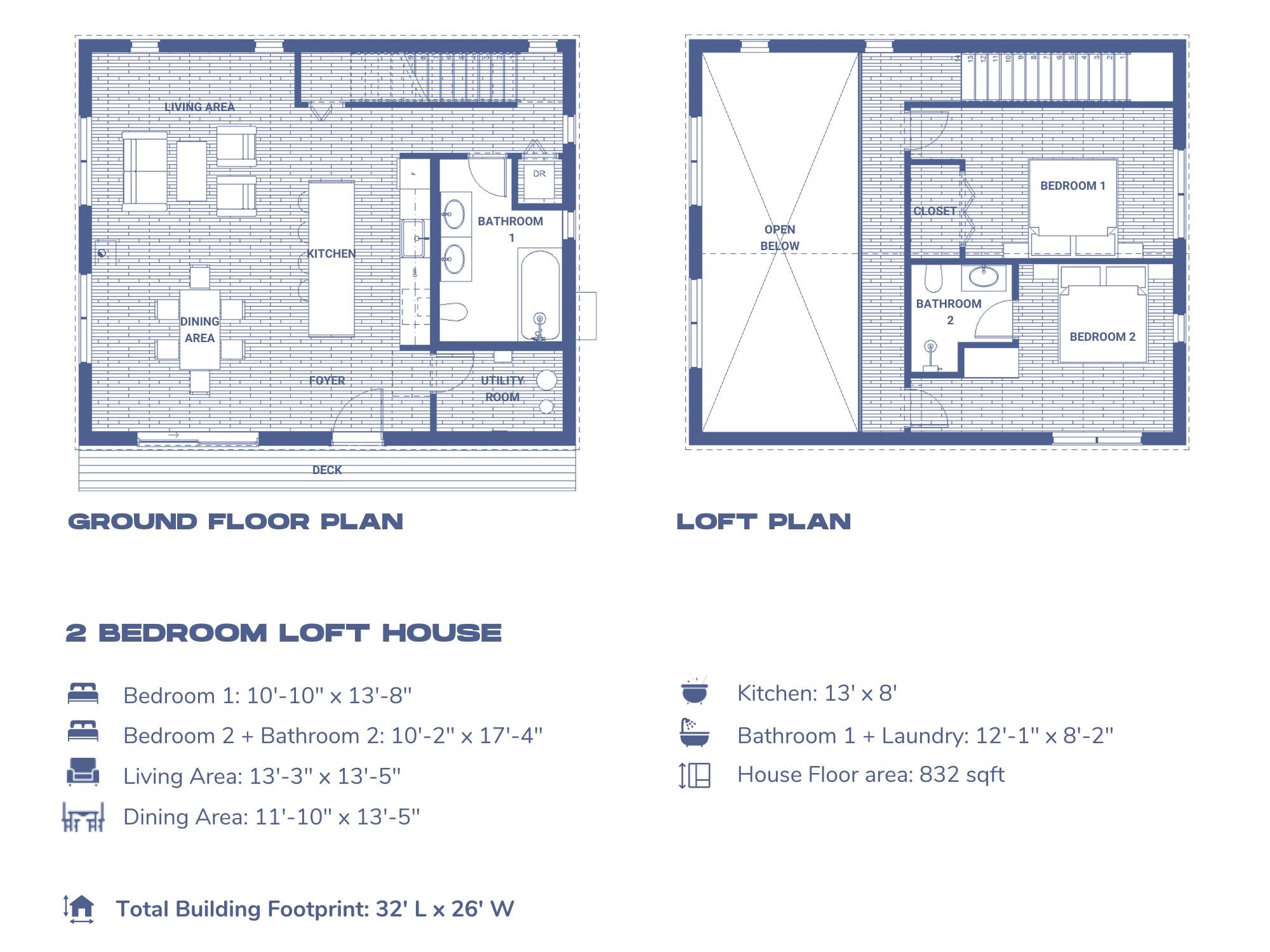 2 Bedroom Loft House