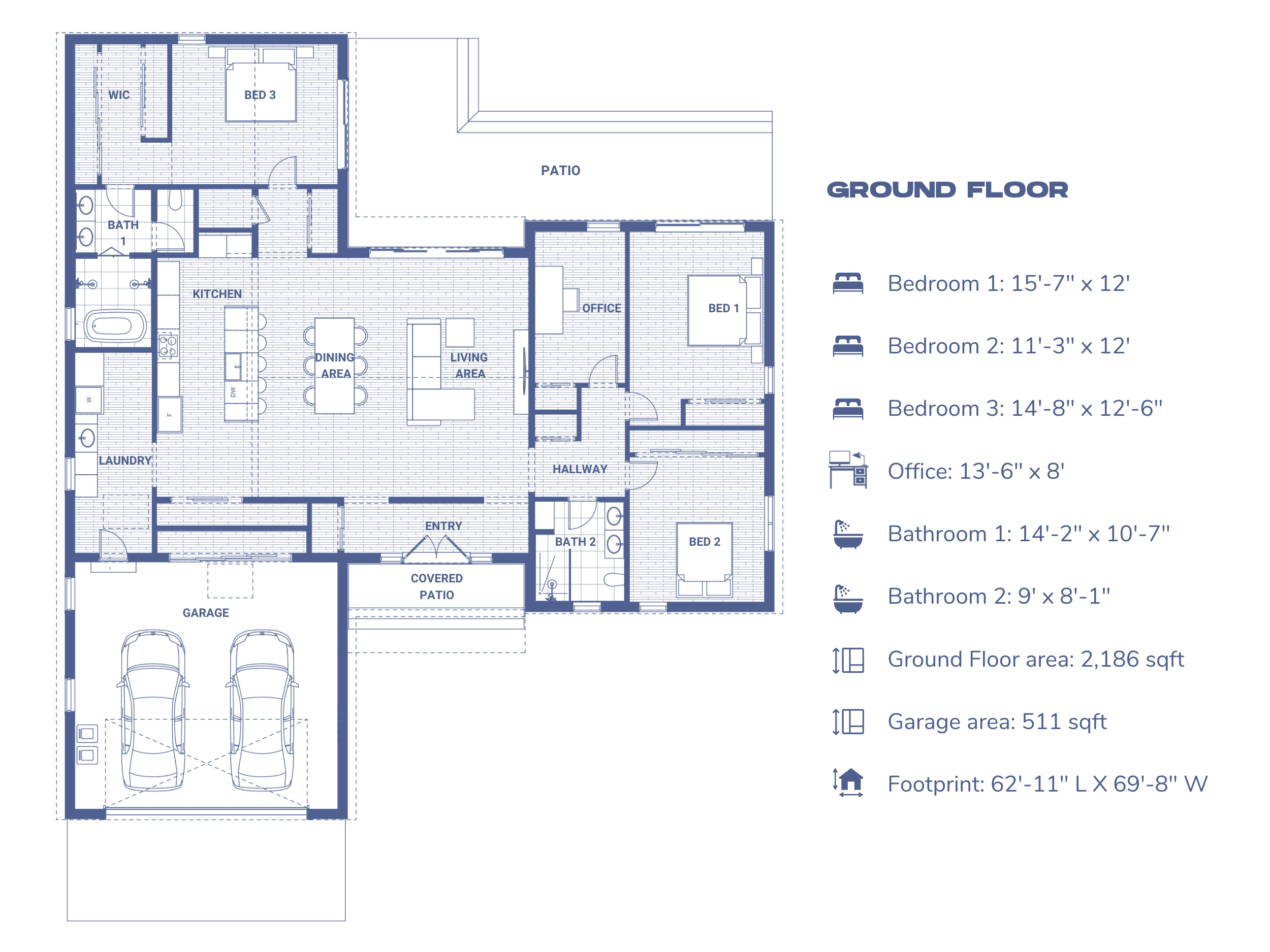 Design with Frank's 3BD Southern Serenity House Plan. 3 Bedroom Modern Barn Style House Floor Plan